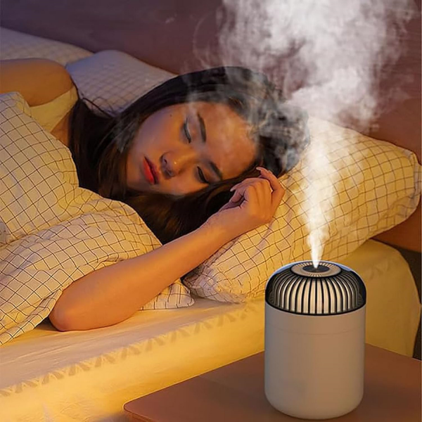 woman sleeping having Dreamzy Oil Diffuser on